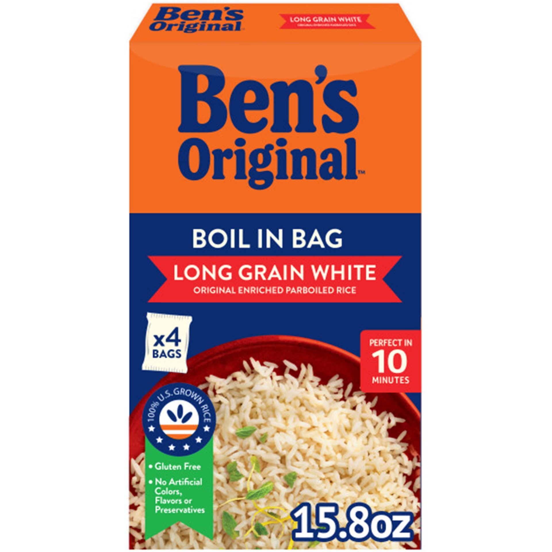 slide 1 of 7, Ben's Original Boil-in-Bag Long Grain White Rice - 15.8oz, 15.8 oz