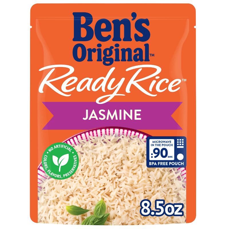 slide 1 of 6, Ben's Original Ready Rice Jasmine Rice Microwavable Pouch - 8.5oz, 8.5 oz