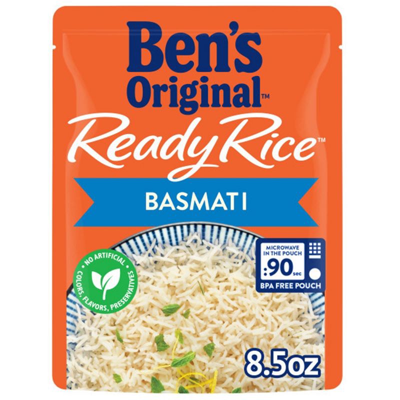 slide 1 of 6, Ben's Original Ready Rice Basmati Microwavable Pouch - 8.5oz, 8.5 oz