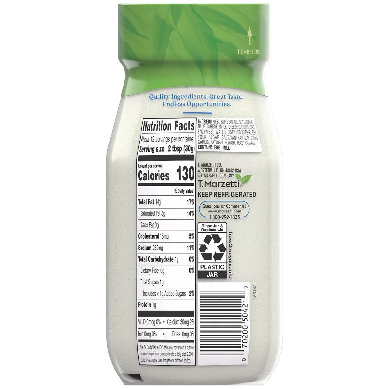 slide 5 of 6, Marzetti Chunky Blue Cheese Salad Dressing & Dip - 13 fl oz, 13 fl oz