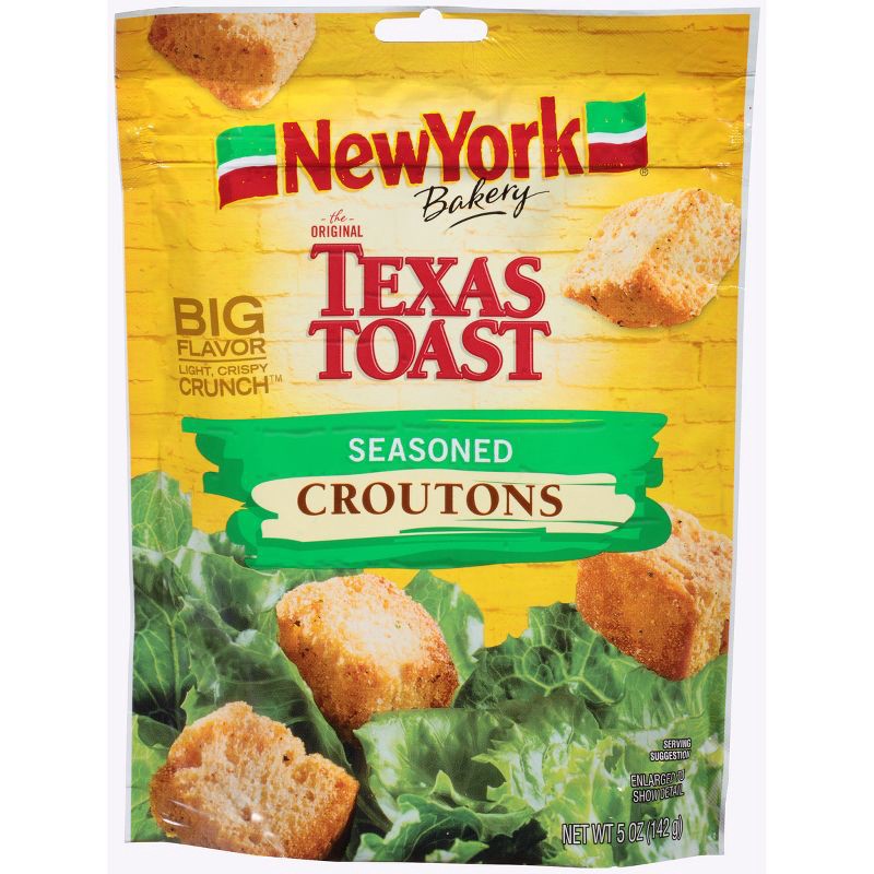 slide 1 of 3, New York Bakery The Original Texas Toast Seasoned Croutons - 5oz, 5 oz