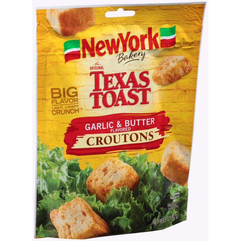 slide 2 of 3, New York Bakery Texas Toast Garlic and Butter Flavored Croutons - 5oz, 5 oz