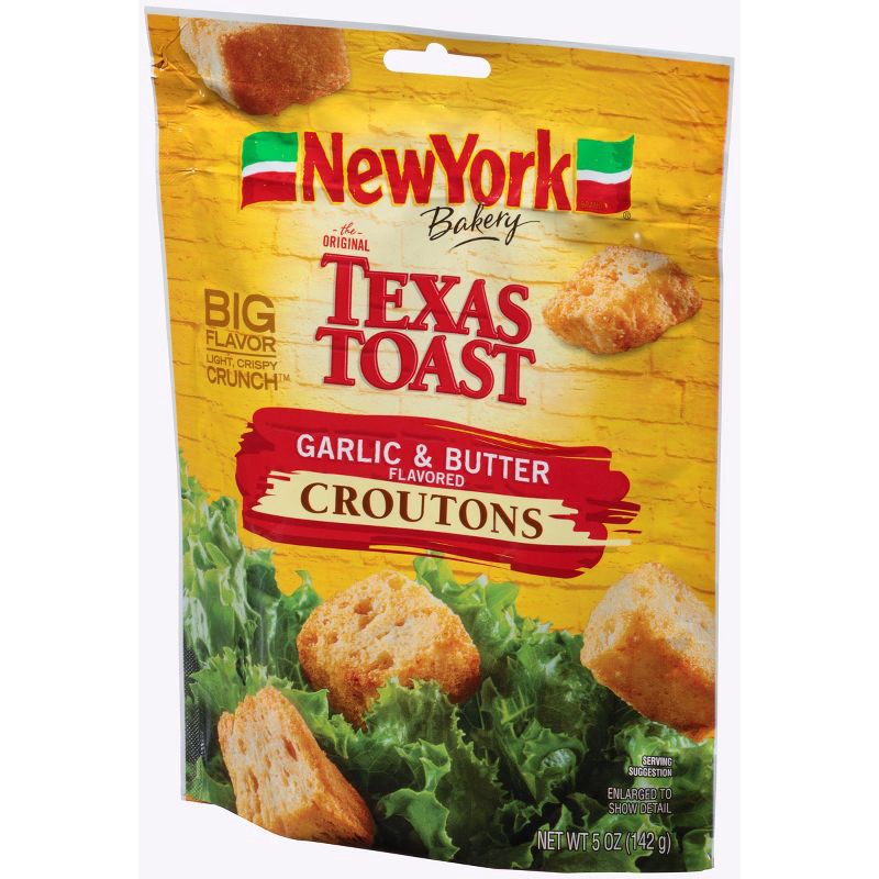 slide 3 of 3, New York Bakery Texas Toast Garlic and Butter Flavored Croutons - 5oz, 5 oz