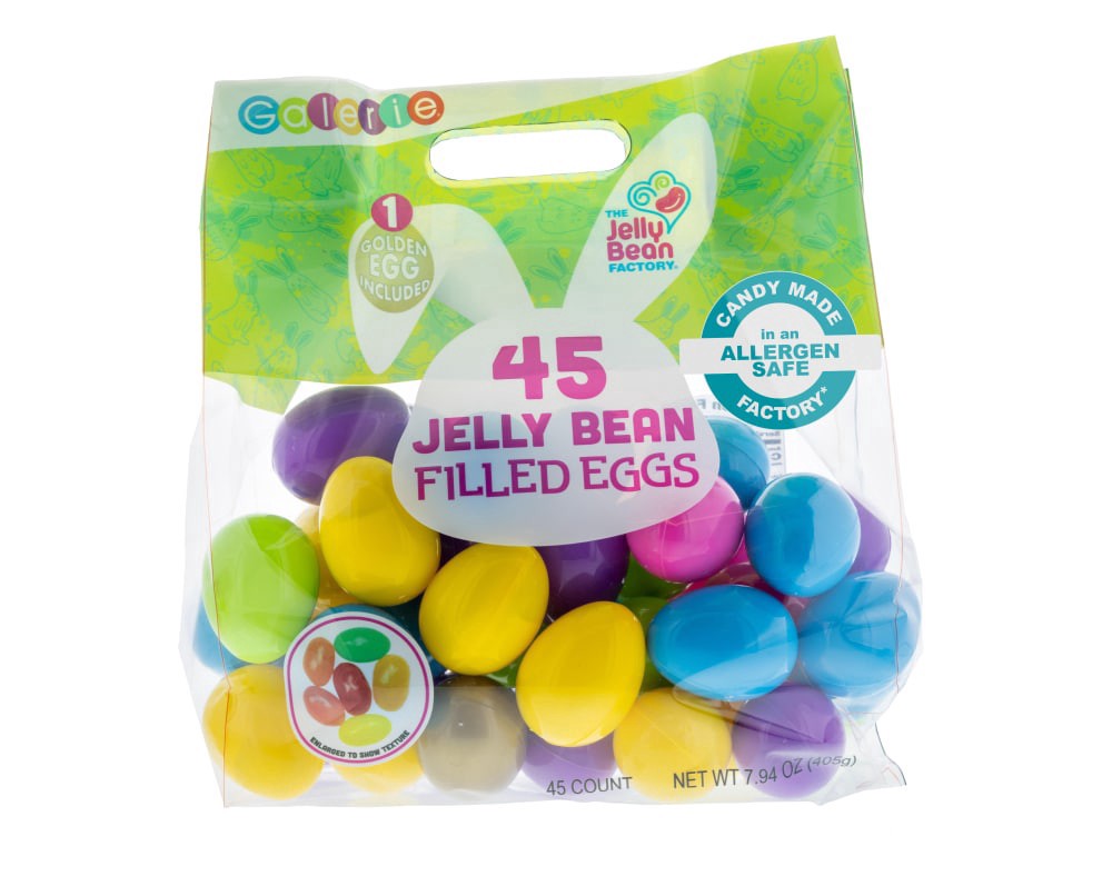 slide 1 of 1, Galerie Jelly Bean Filled Eggs Candy Bag, 45 ct