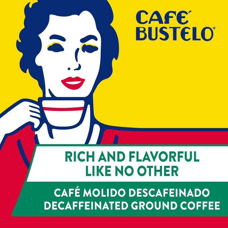 slide 4 of 5, Cafe Bustelo Café Bustelo Medium Roast Ground Coffee - Decaf - 10oz, 10 oz