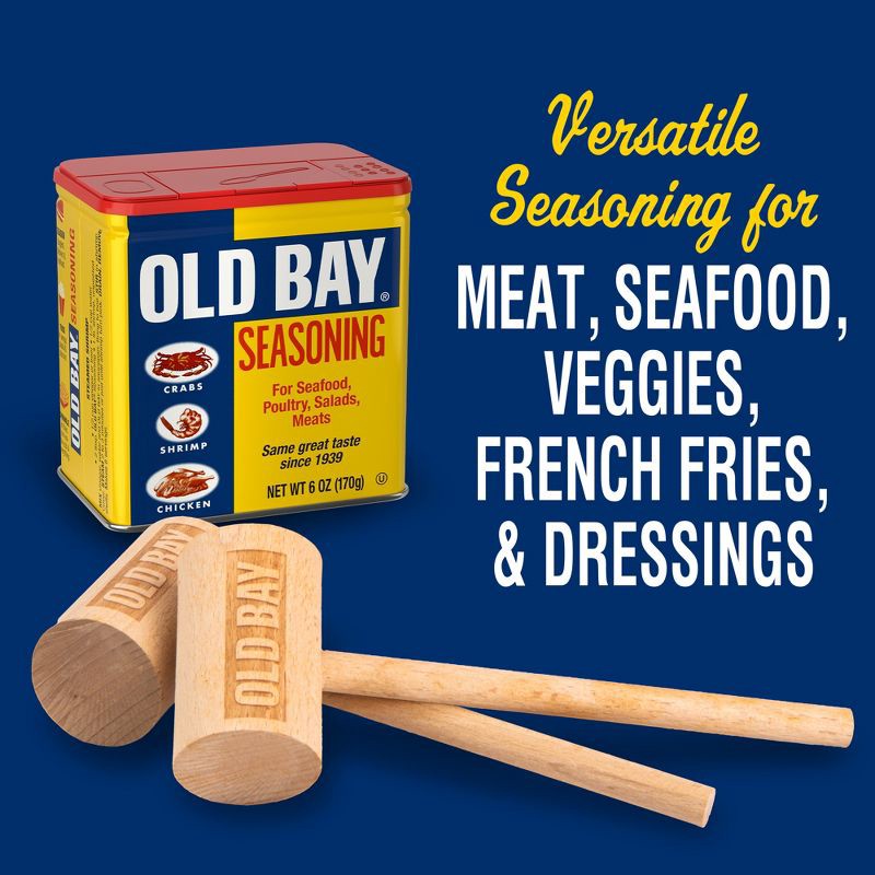 slide 3 of 25, McCormick OLD BAY Gluten Free Classic Seafood Seasoning - 6oz, 6 oz