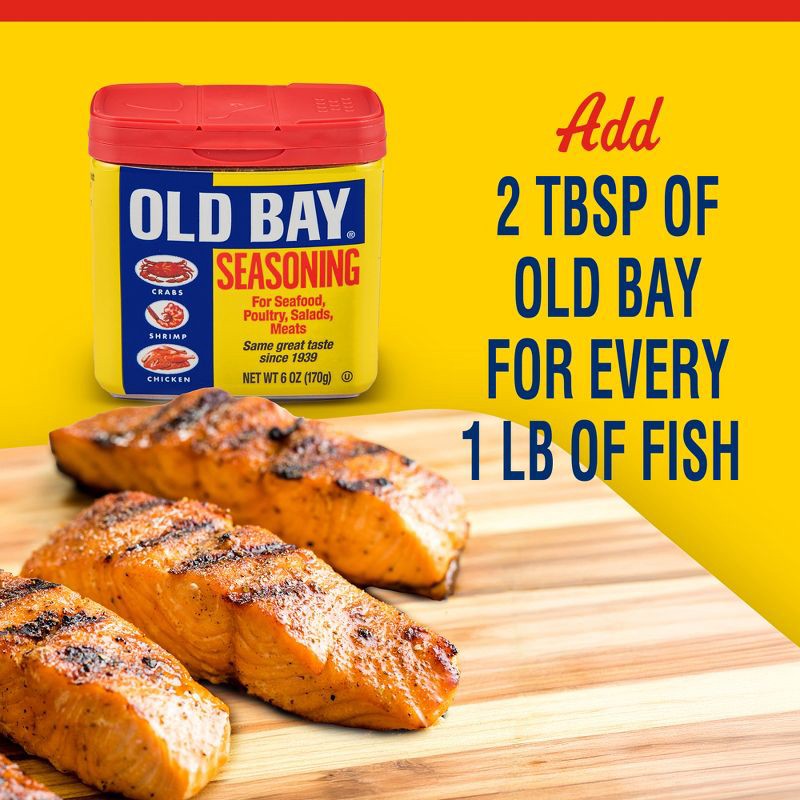 slide 5 of 25, McCormick OLD BAY Gluten Free Classic Seafood Seasoning - 6oz, 6 oz