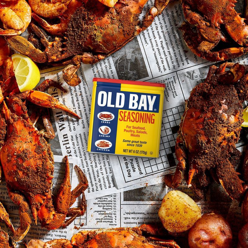 slide 6 of 25, McCormick OLD BAY Gluten Free Classic Seafood Seasoning - 6oz, 6 oz