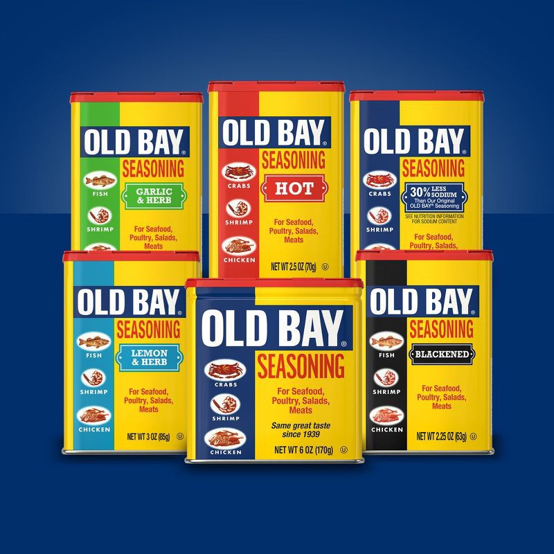 slide 9 of 25, McCormick OLD BAY Gluten Free Classic Seafood Seasoning - 6oz, 6 oz