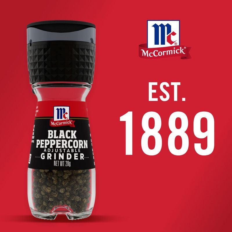 slide 8 of 21, McCormick Black Pepper Grinder - 1oz, 1 oz