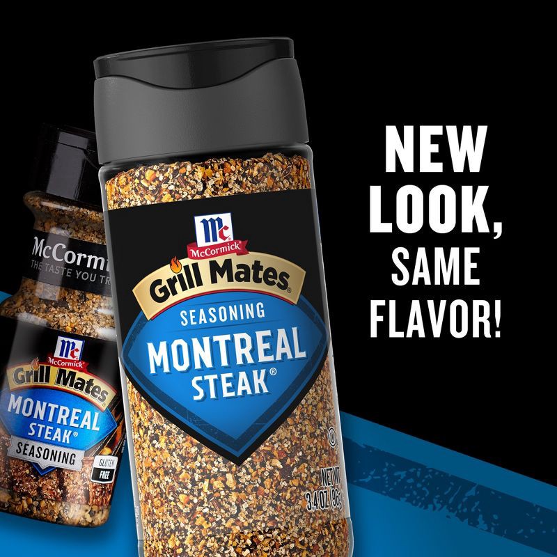 slide 2 of 26, McCormick Grill Mates Gluten Free Montreal Steak Seasoning - 3.4oz, 3.4 oz