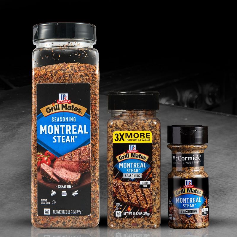 slide 19 of 23, McCormick Grill Mates Gluten Free Montreal Steak Seasoning - 3.4oz, 3.4 oz