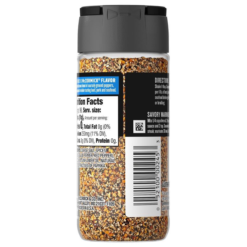 slide 21 of 23, McCormick Grill Mates Gluten Free Montreal Steak Seasoning - 3.4oz, 3.4 oz