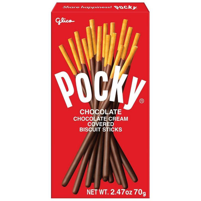 slide 1 of 7, Glico Pocky Chocolate Covered Biscuit Sticks 2.47oz, 2.47 oz