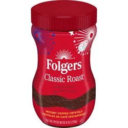 Folgers Classic Roast Instant Coffee , Limited- Edition Jar for America's 250th Anniversary - 8oz