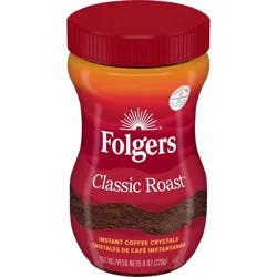 Folgers Classic Medium Roast Instant Coffee - 8oz