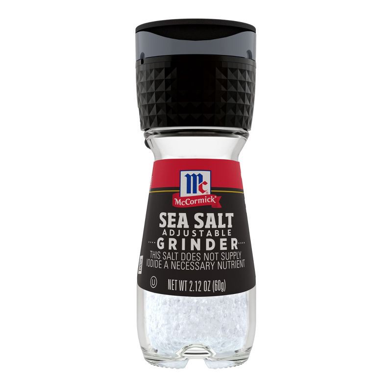 slide 1 of 14, McCormick Sea Salt Grinder - 2.12 oz: Dried Culinary Salt, 2.12 oz