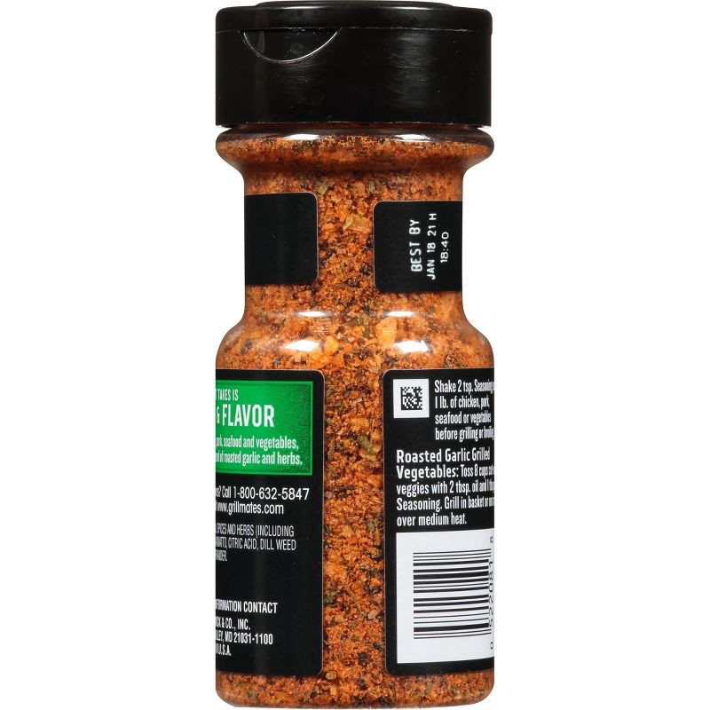 slide 3 of 16, McCormick Grill Mates Gluten Free Roasted Garlic & Herb Seasoning - 2.75oz, 2.75 oz