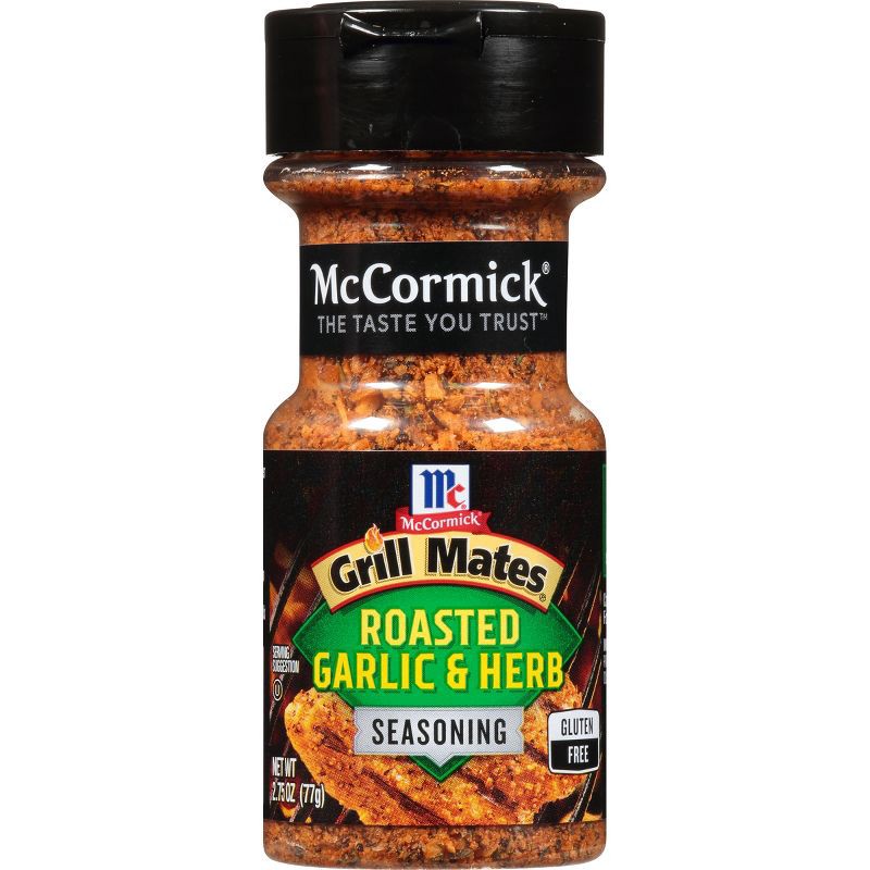 slide 16 of 16, McCormick Grill Mates Gluten Free Roasted Garlic & Herb Seasoning - 2.75oz, 2.75 oz