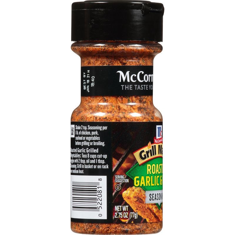 slide 5 of 16, McCormick Grill Mates Gluten Free Roasted Garlic & Herb Seasoning - 2.75oz, 2.75 oz