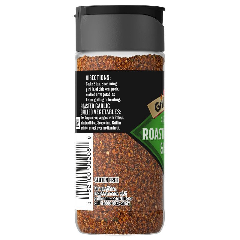 slide 10 of 16, McCormick Grill Mates Gluten Free Roasted Garlic & Herb Seasoning - 2.75oz, 2.75 oz