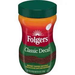 Folgers Classic Medium Roast Instant Coffee - Decaf - 8oz