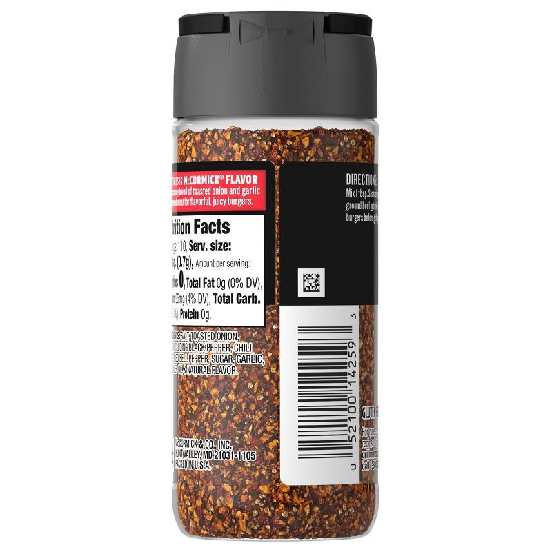 slide 3 of 10, McCormick Grill Mates Gluten Free Hamburger Seasoning - 2.75oz, 2.75 oz