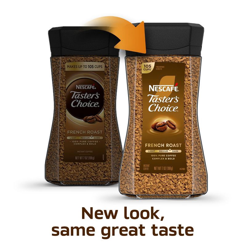 slide 3 of 8, Nescafe Taster's Choice Instant Coffee, French Medium Roast - 7oz, 7 oz