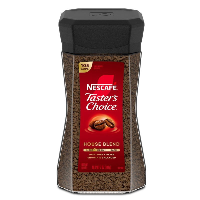 slide 1 of 6, Nescafe Taster's Choice House Blend Light Roast Instant Coffee - 7oz, 7 oz