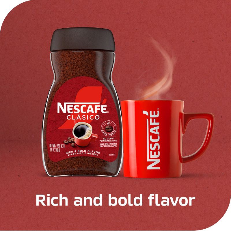 slide 2 of 9, Nescafe Clasico Dark Roast Coffee - 7oz, 7 oz