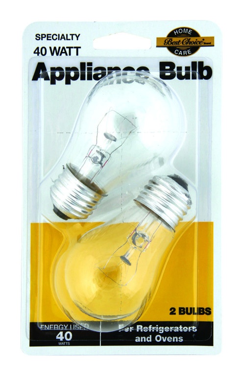 slide 1 of 1, Best Choice 40 Watt Specialty Appliance Bulbs, 2 ct