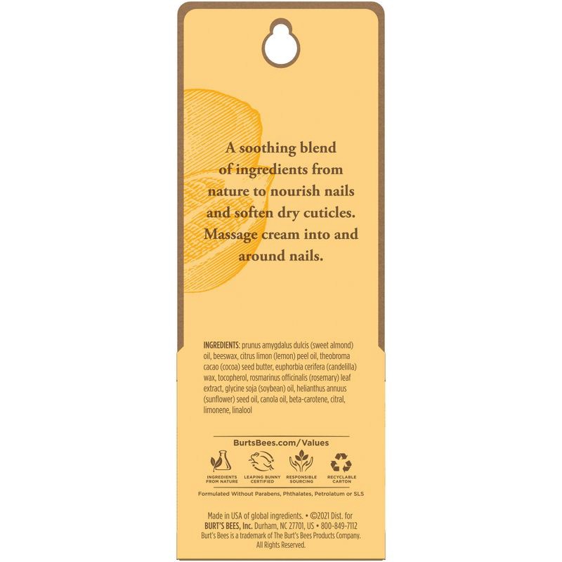 slide 6 of 6, Burt's Bees Lemon Butter Cuticle Cream - 0.6 fl oz, 0.6 fl oz