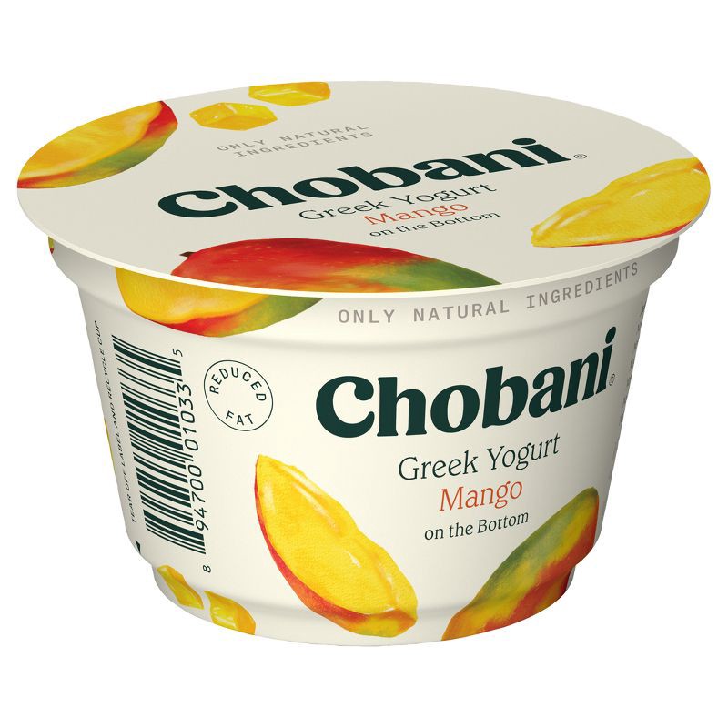 slide 2 of 8, Chobani Mango on the Bottom Low Fat Greek Yogurt - 11g Protein 5.3oz, 11 gram, 5.3 oz
