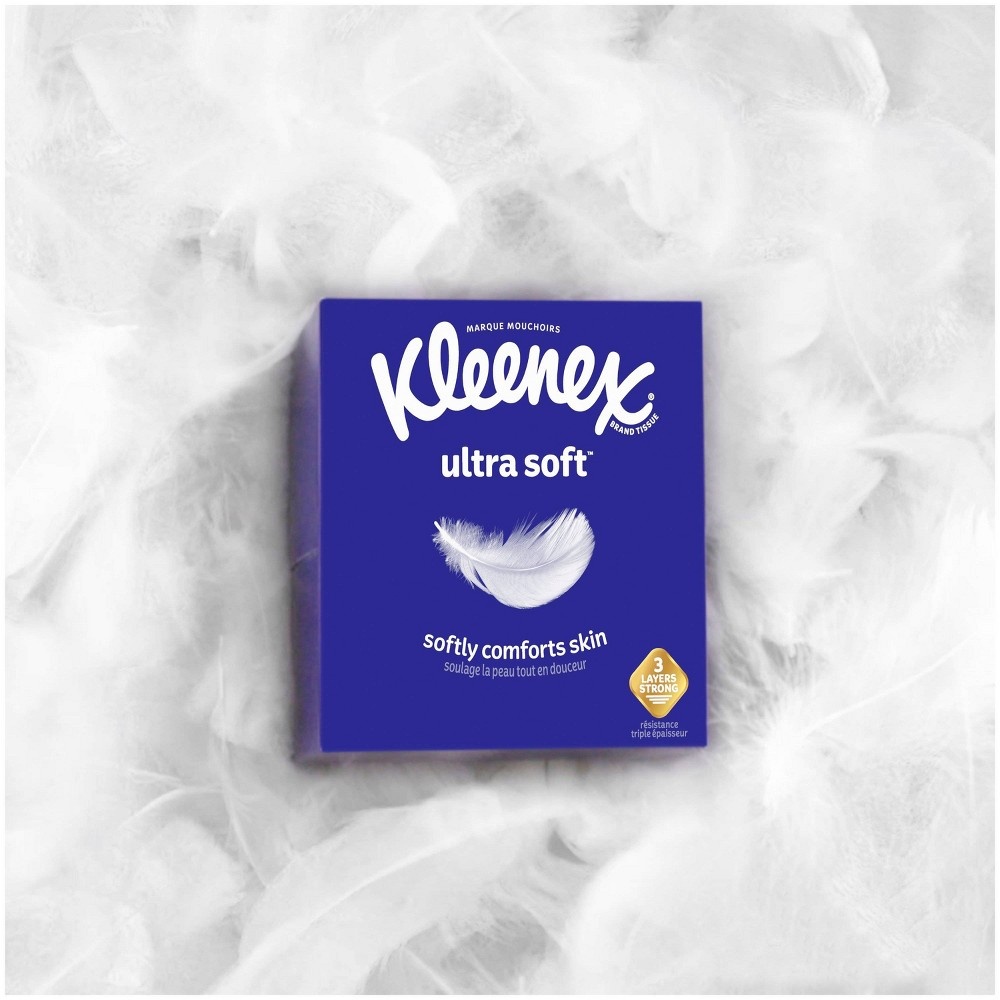 slide 4 of 10, Kleenex Ultra Soft Facial Tissue - 1pk/110ct, 110 ct