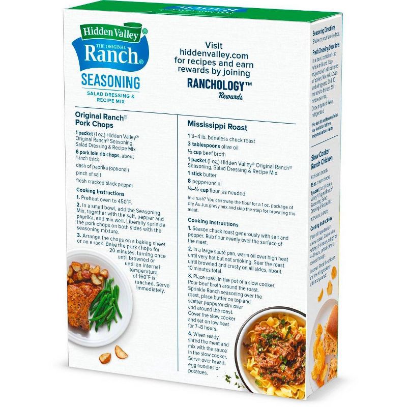 slide 8 of 14, Hidden Valley Original Ranch Salad Dressing & Seasoning Mix - Gluten Free - 4pk, 4 ct