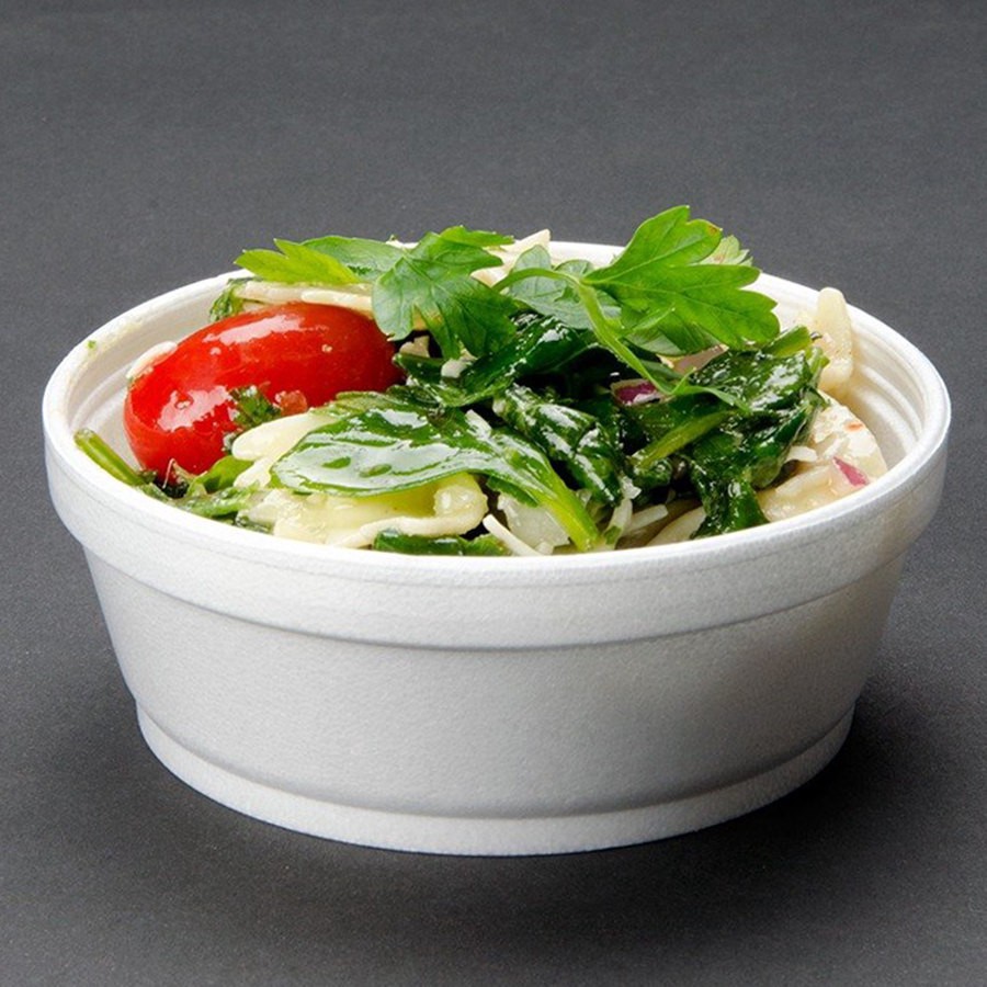 slide 1 of 1, Dart Squat Foam Food Container 8 Oz, 8 oz