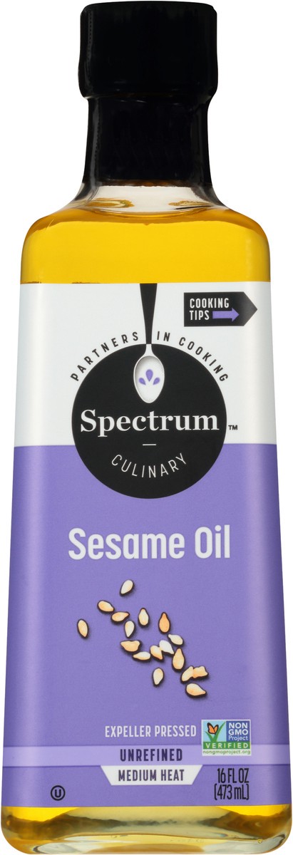 slide 12 of 12, Spectrum Culinary Sesame Oil 16 fl. oz. Bottle, 16 fl oz