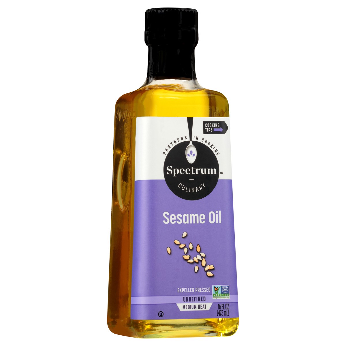 slide 11 of 12, Spectrum Culinary Sesame Oil 16 fl. oz. Bottle, 16 fl oz