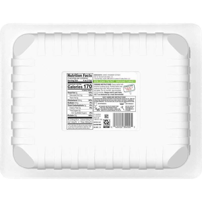 slide 2 of 6, Jennie-O All-Natural 93/7 Ground Turkey - 16oz, 16 oz