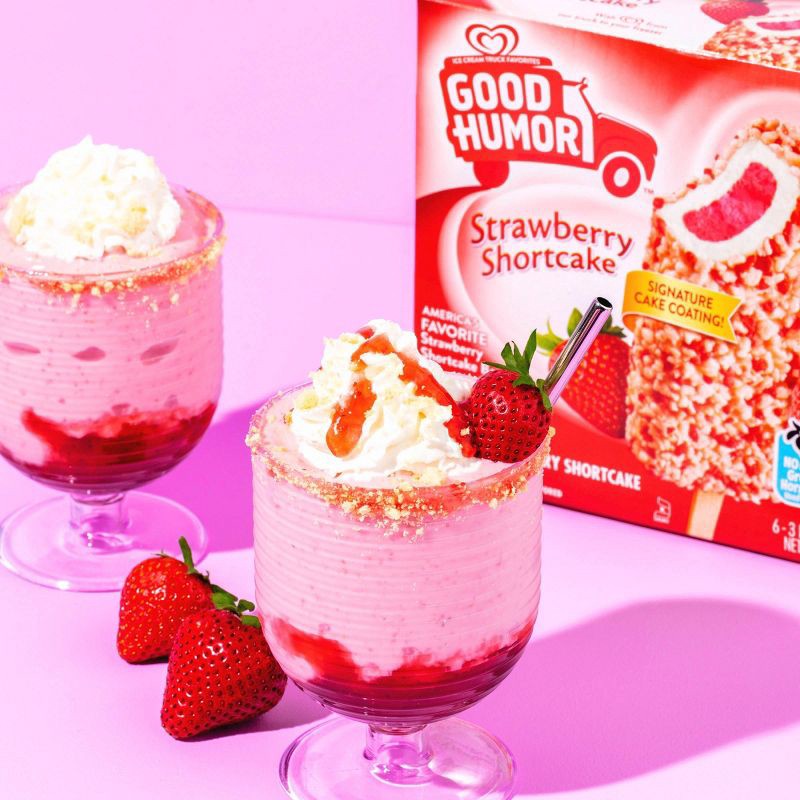 slide 4 of 7, Good Humor Strawberry Shortcake Frozen Dessert Bars - 6pk, 6 ct