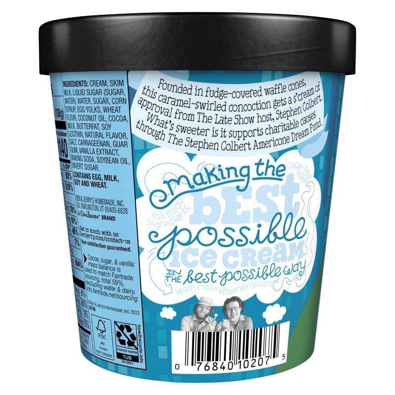 slide 3 of 8, Ben & Jerry's Americone Dream Vanilla Ice Cream - 16oz, 16 oz