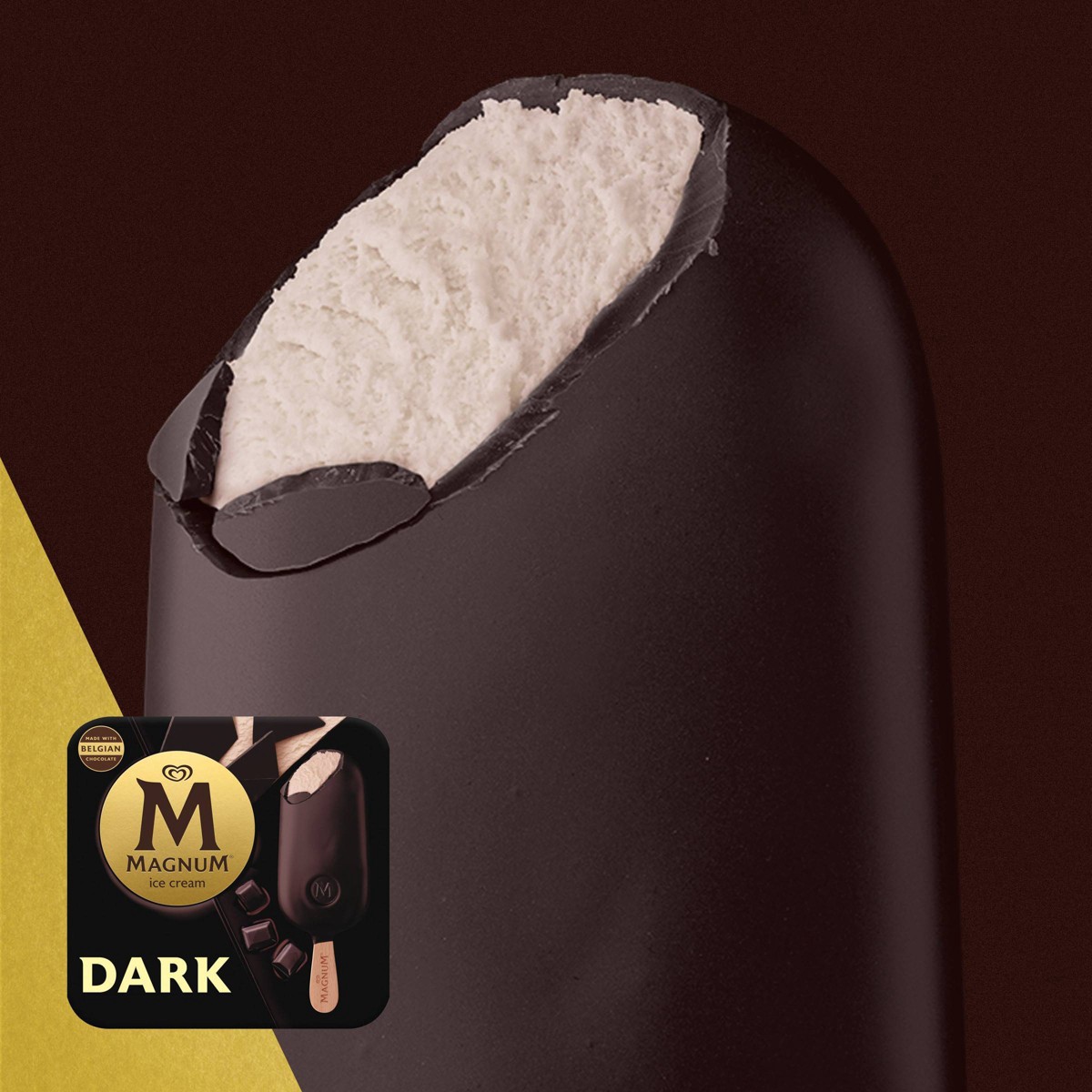 slide 4 of 8, Magnum Vanilla Ice Cream Bars Dipped in Dark Chocolate - 3ct, 3 ct