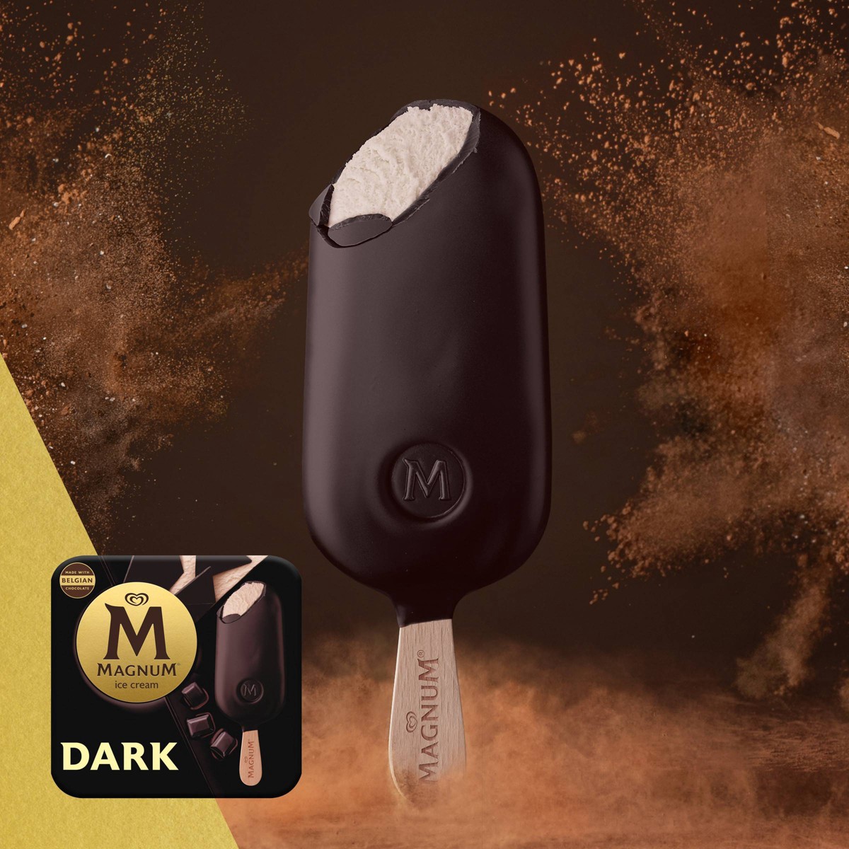 slide 5 of 8, Magnum Vanilla Ice Cream Bars Dipped in Dark Chocolate - 3ct, 3 ct