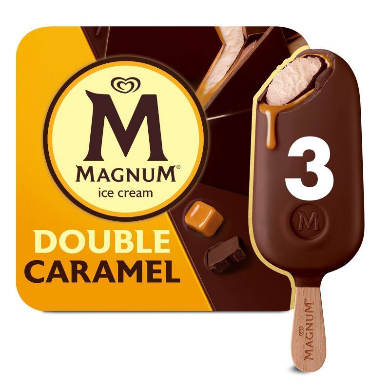 slide 1 of 10, Magnum Ice Cream Bars Double Caramel - 3ct, 3 ct