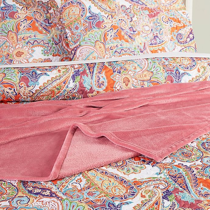 slide 6 of 10, Nicole Miller Paisley King Quilt Set, 9 ct