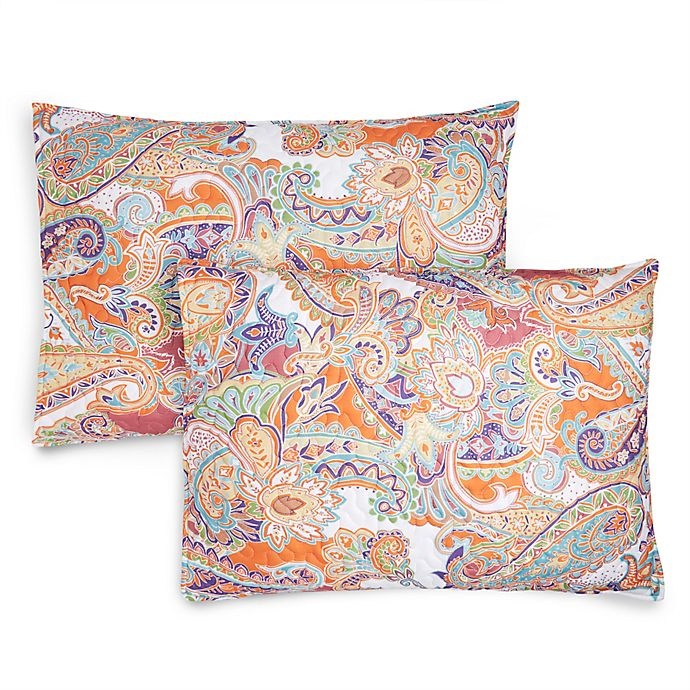 slide 8 of 10, Nicole Miller Paisley King Quilt Set, 9 ct