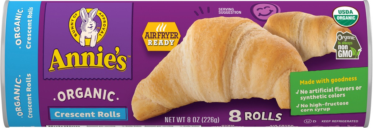 slide 12 of 13, Annie's Organic Crescent Rolls, 8 Rolls, 8 oz., 8 oz