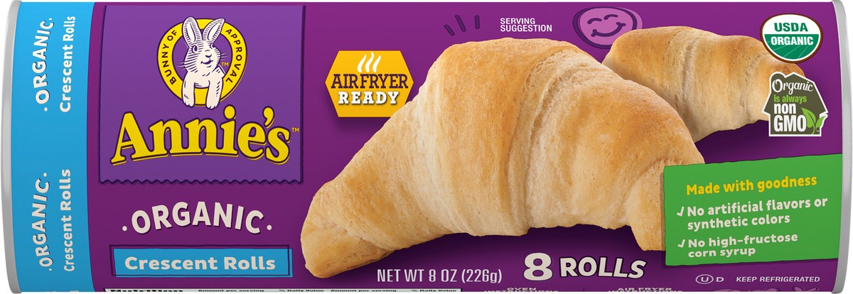 slide 13 of 13, Annie's Organic Crescent Rolls, 8 Rolls, 8 oz., 8 oz