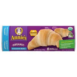 Annie's Organic Crescent Rolls, Refrigerated Dough, 8 Rolls, 8 oz