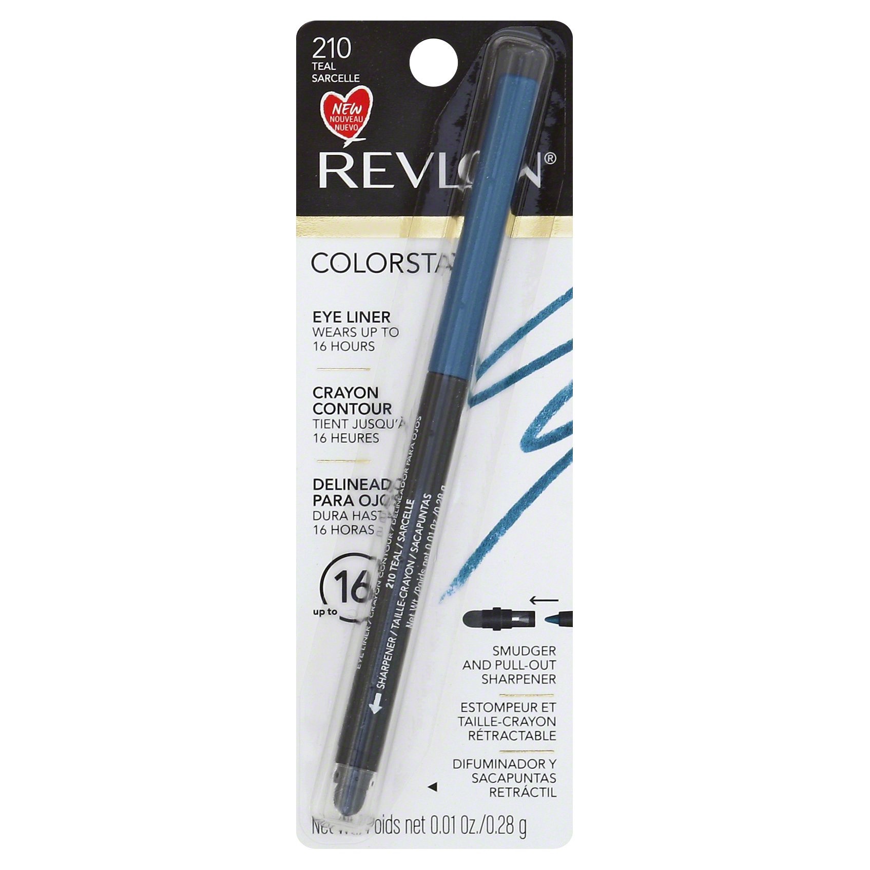 slide 1 of 2, Revlon ColorStay Eyeliner 210 Teal, 0.01 oz